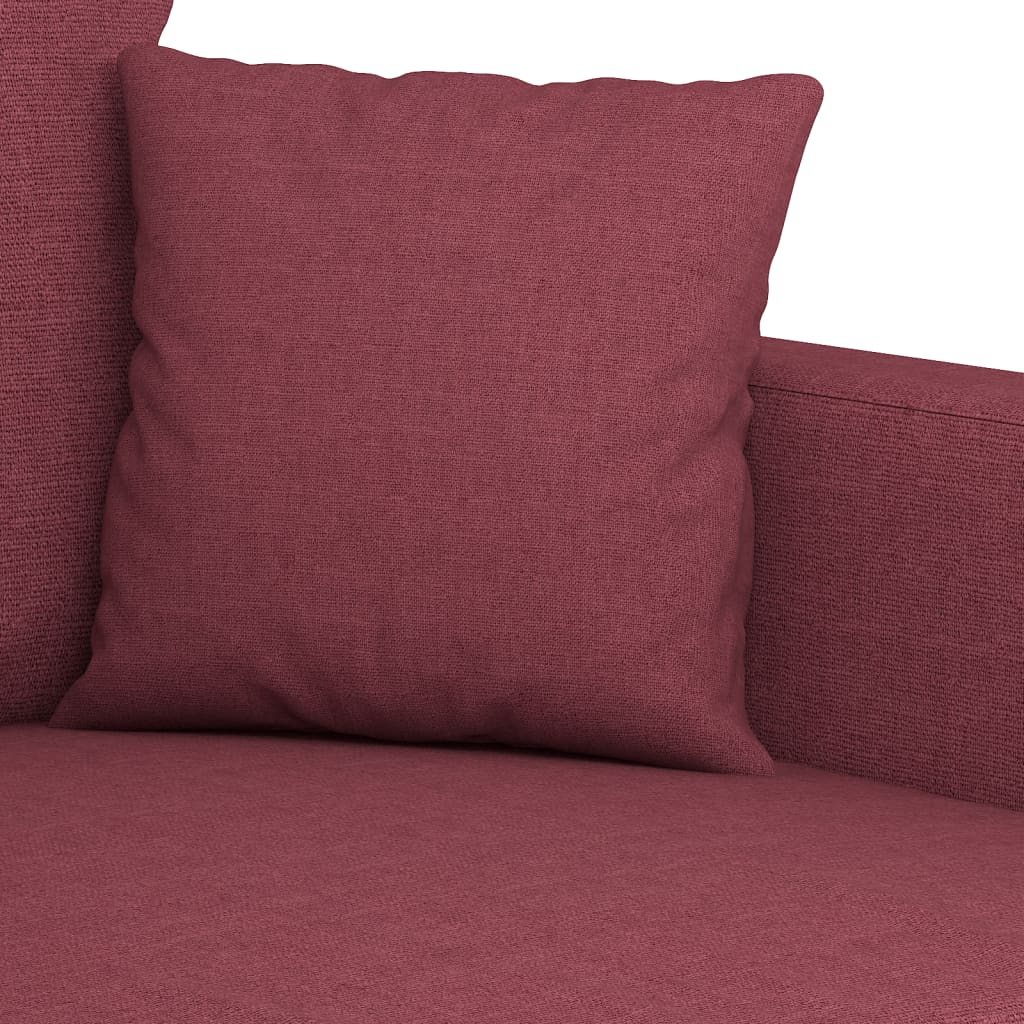 vidaXL Sillón de tela rojo tinto 60 cm