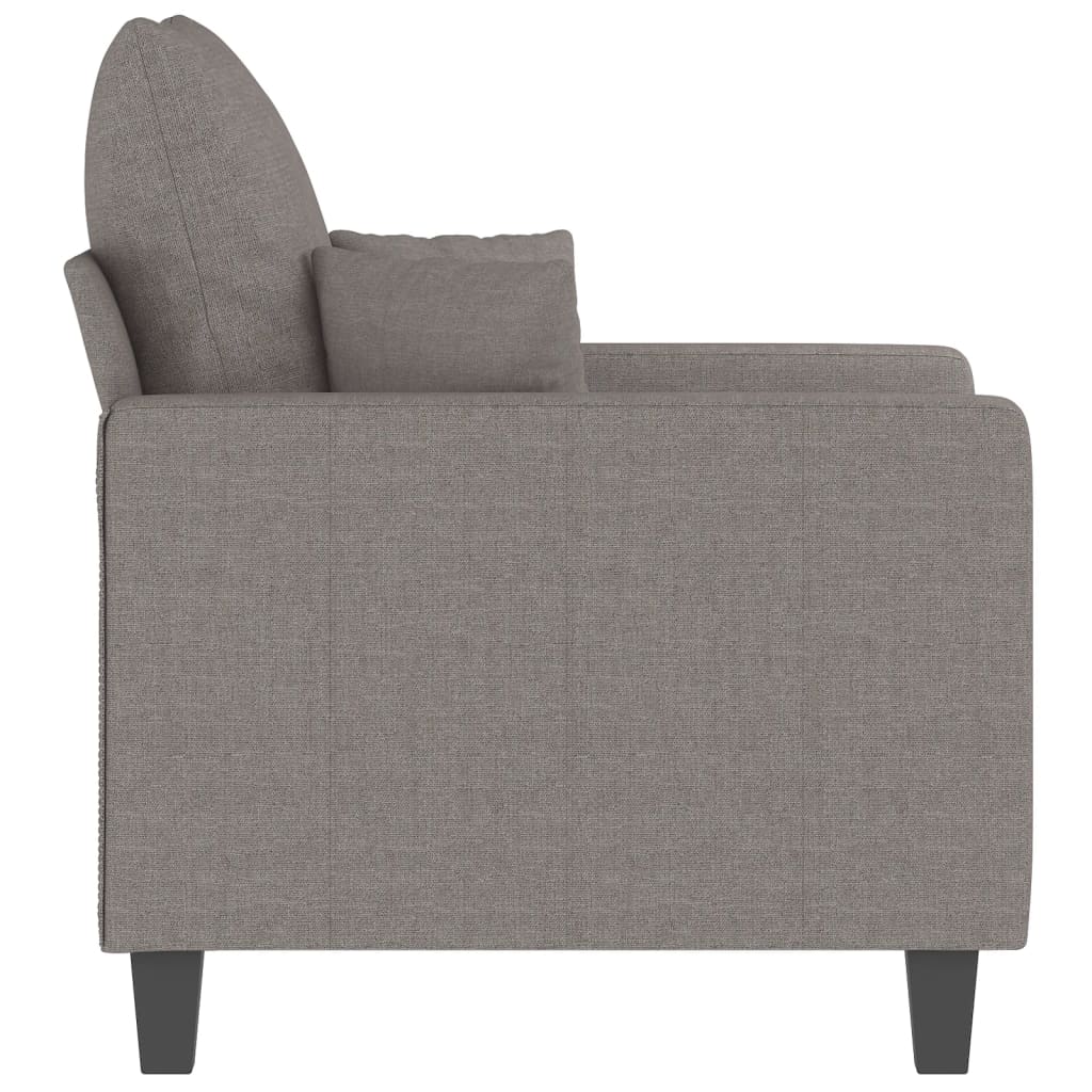 vidaXL Sillón de tela gris taupé 60 cm