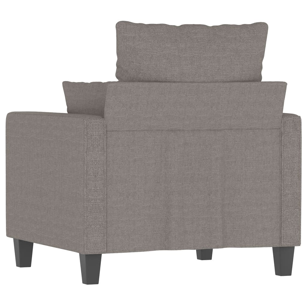 vidaXL Sillón de tela gris taupé 60 cm