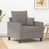 vidaXL Sillón de tela gris taupé 60 cm