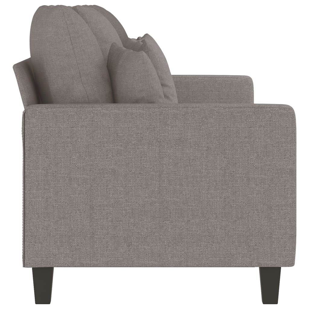 vidaXL Sofá de 3 plazas de tela gris taupe 180 cm