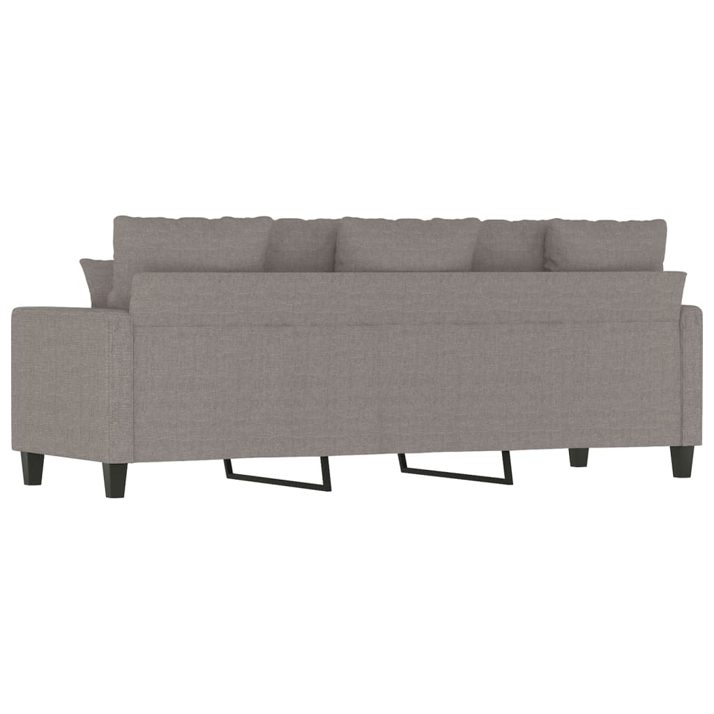 vidaXL Sofá de 3 plazas de tela gris taupe 180 cm