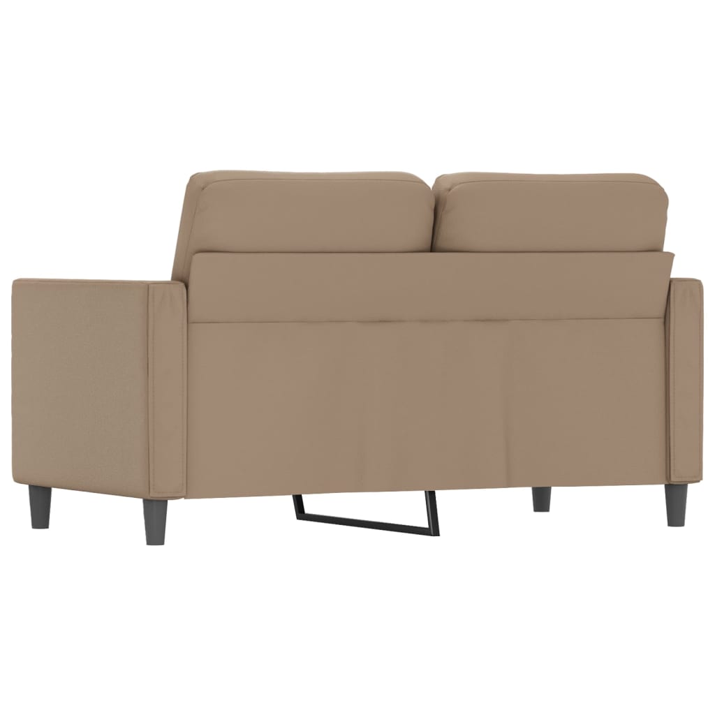 vidaXL Sofá de 2 plazas de cuero sintético color capuchino 120 cm