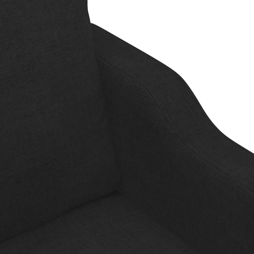 vidaXL Sillón de tela negro 60 cm