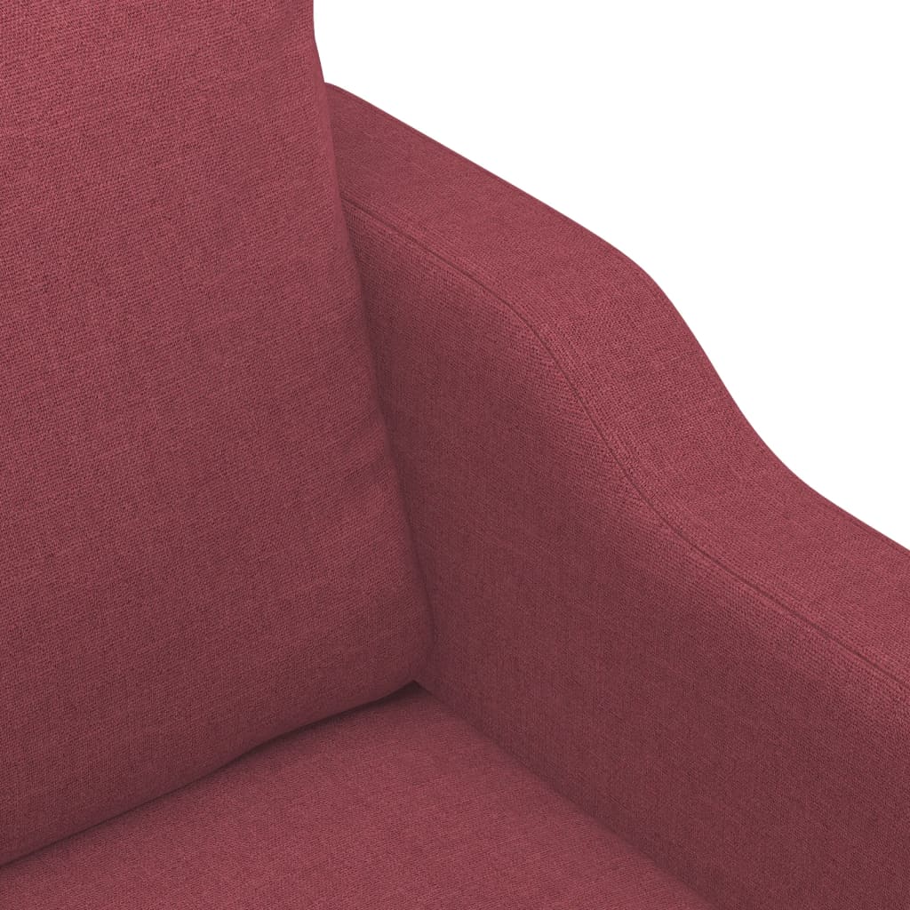 vidaXL Sillón de tela rojo tinto 60 cm