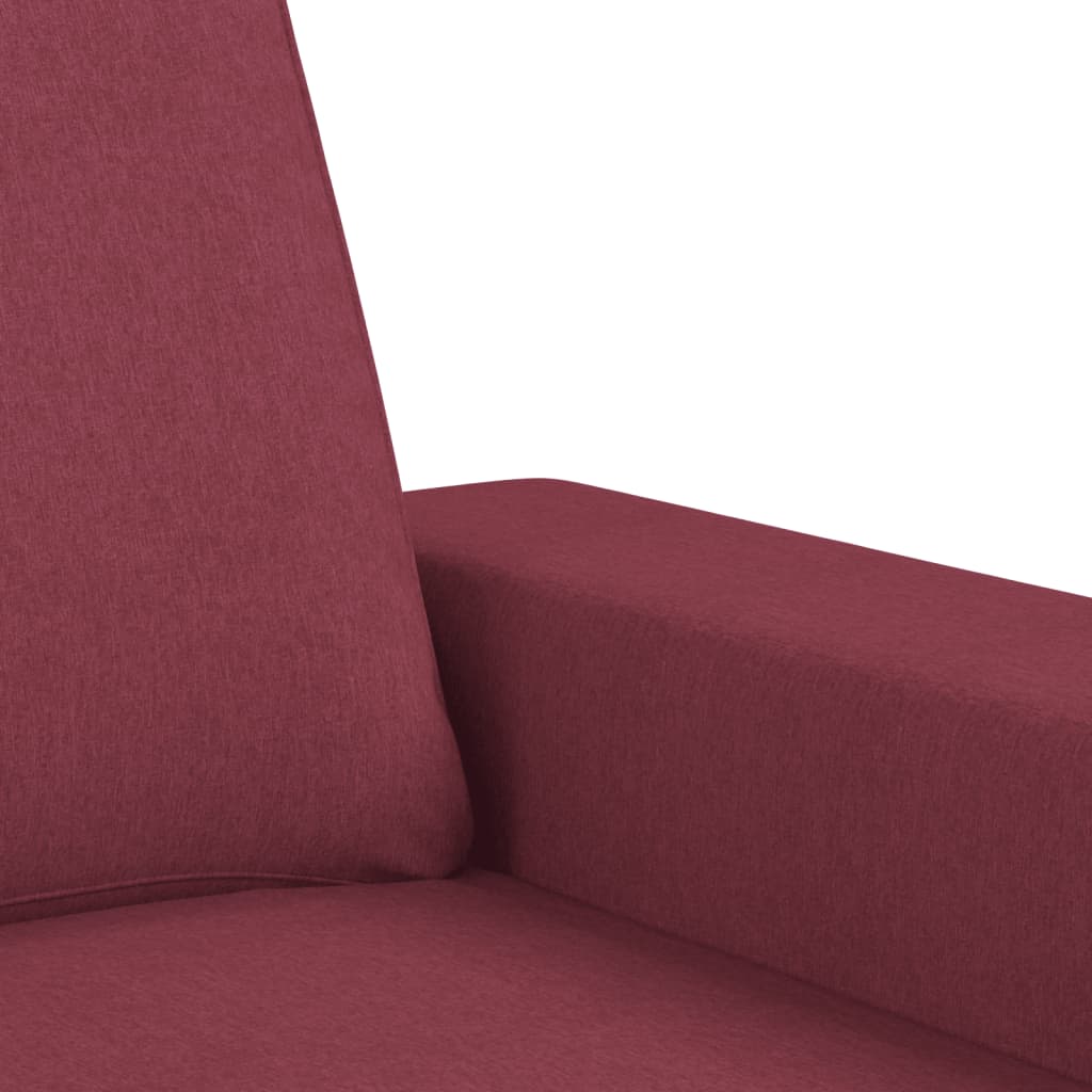 vidaXL Sillón de tela rojo tinto 60 cm