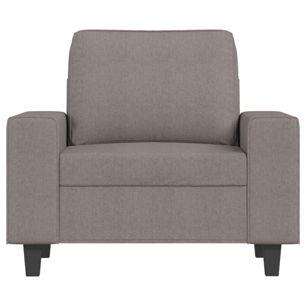 vidaXL Sillón de tela gris taupé 60 cm