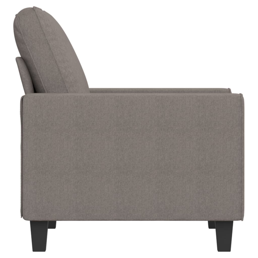 vidaXL Sillón de tela gris taupé 60 cm