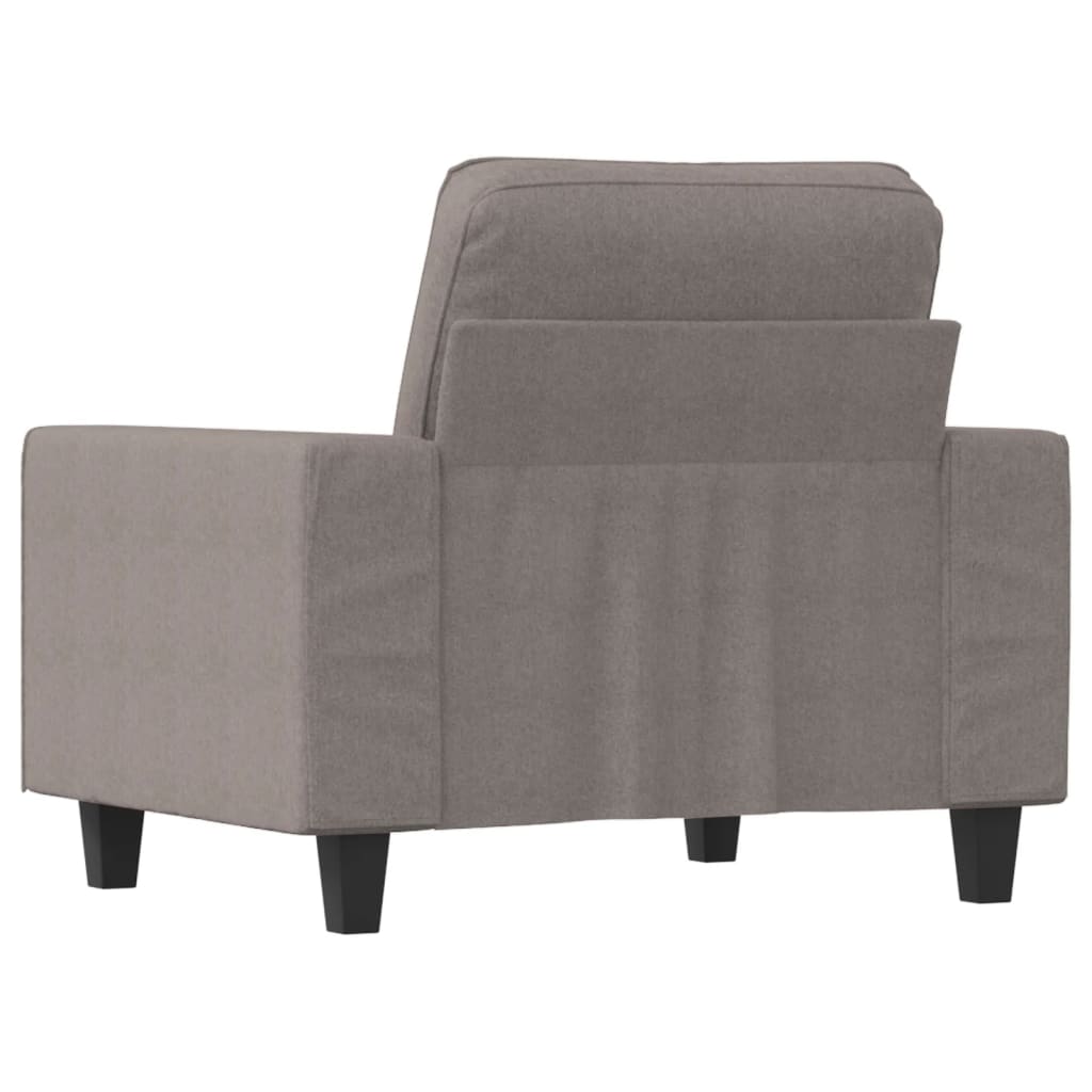 vidaXL Sillón de tela gris taupé 60 cm