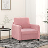 vidaXL Sillón de terciopelo rosa 60 cm