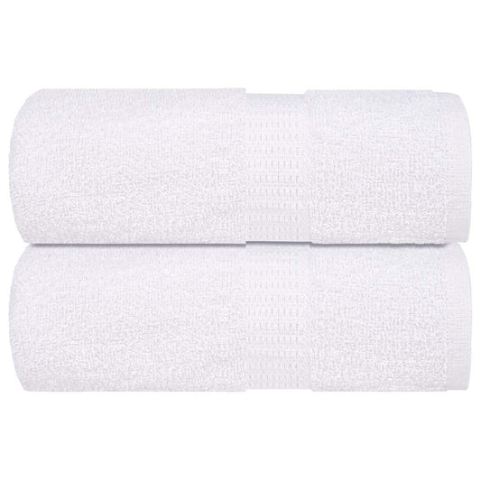 vidaXL Toallitas de baño 2 uds blanco 15x21 cm 360 gsm 100 % algodón