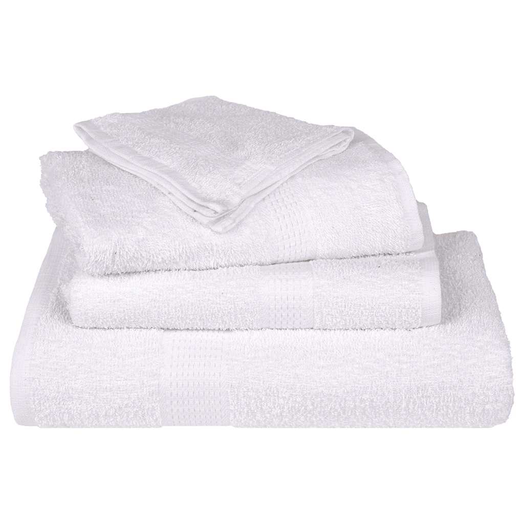 vidaXL Toallitas de baño 2 uds blanco 15x21 cm 360 gsm 100 % algodón