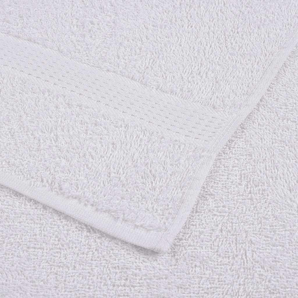 vidaXL Toallitas de baño 2 uds blanco 15x21 cm 360 gsm 100 % algodón