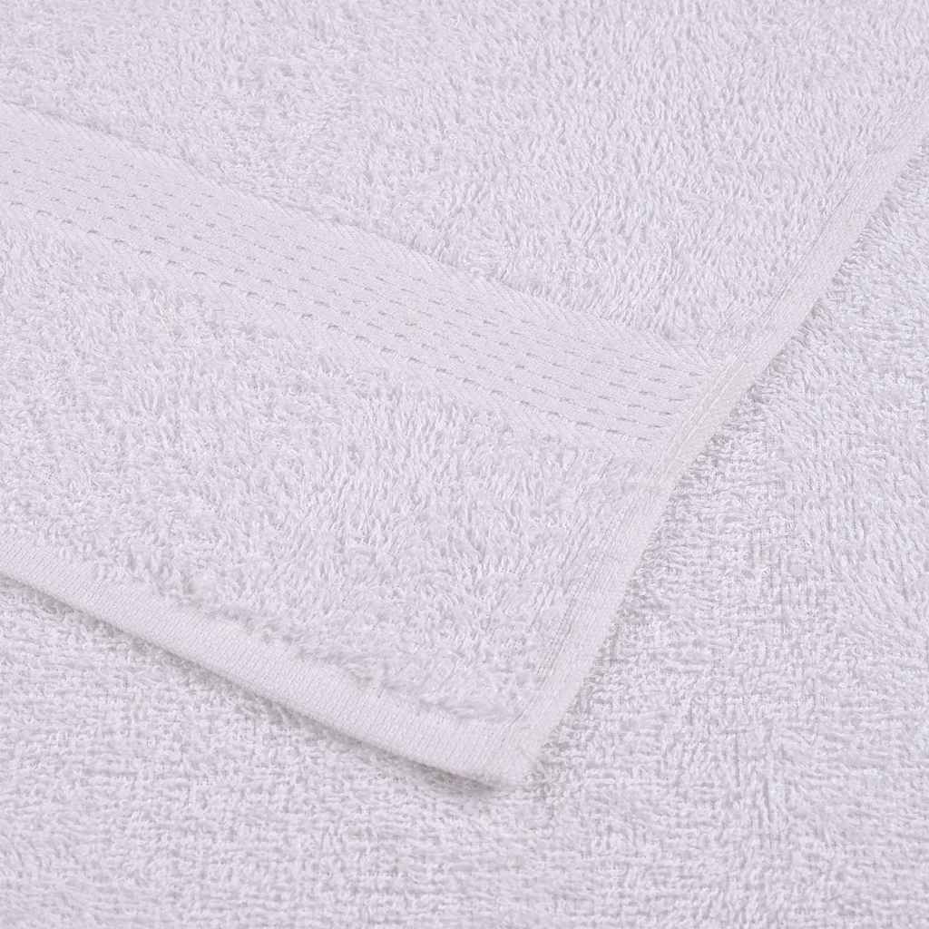 vidaXL Toallitas de baño 4 uds blanco 15x21 cm 360 gsm 100 % algodón