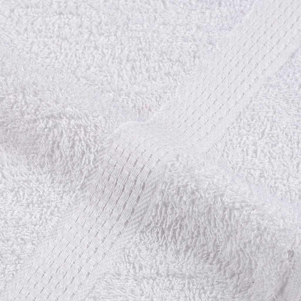 vidaXL Toallitas de baño 10 uds blanco 15x21 cm 360 gsm 100 % algodón