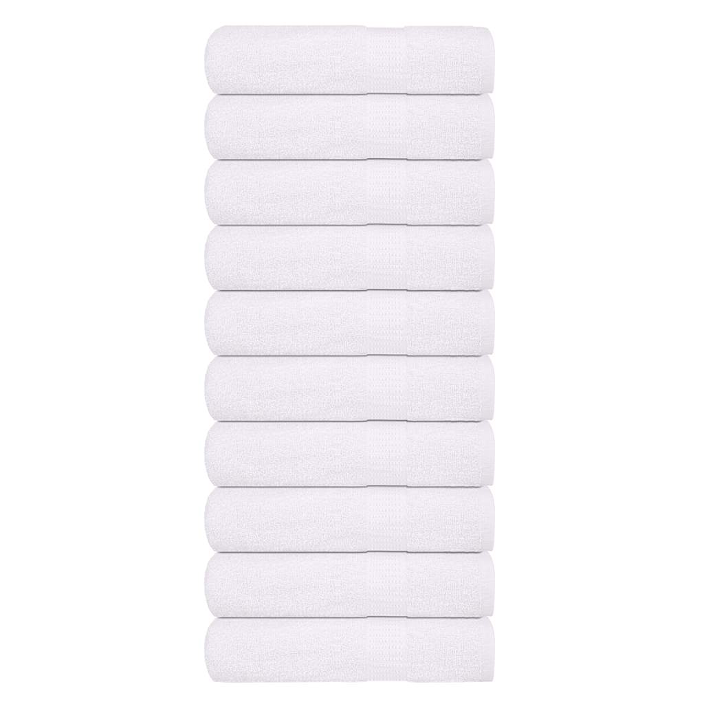 vidaXL Toallas de mano 10 piezas blanco 50x100cm 360 g/m² 100% algodón