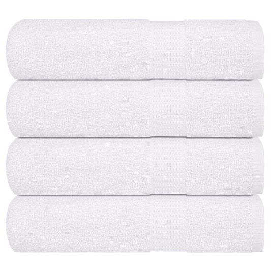 vidaXL Toallas de Baño 4 uds blanco 100x150 cm 360 g/m² 100% Algodón