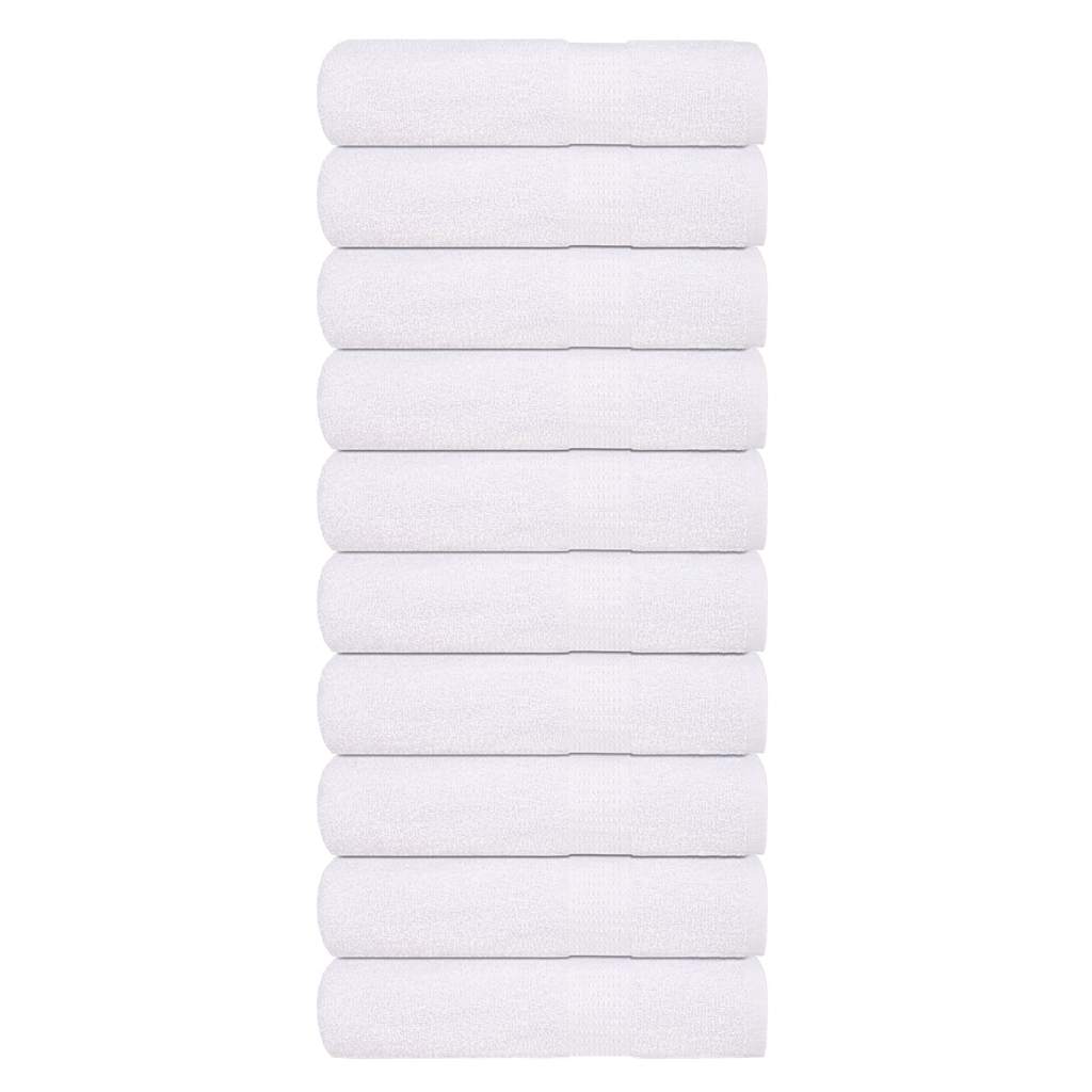 vidaXL Toallas de Baño 10 uds blanco 100x150 cm 360 g/m² 100% Algodón