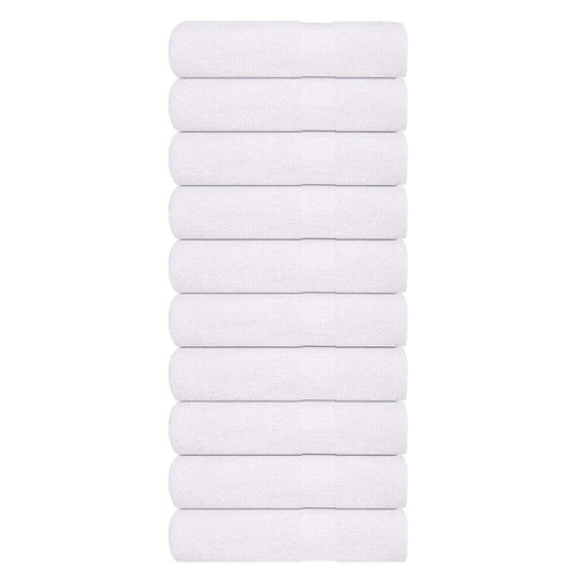 vidaXL Toallas de Baño 10 uds blanco 100x150 cm 360 g/m² 100% Algodón