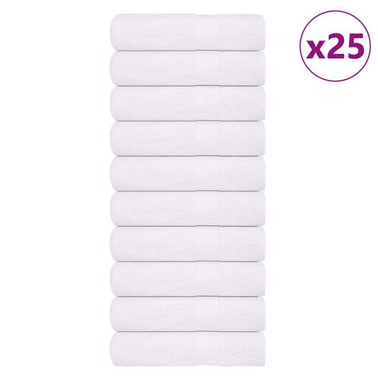 vidaXL Toallas de baño 25 uds blanco 100x150 cm 360 g/m² 100% algodón