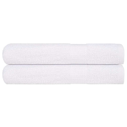 vidaXL Toallas de sauna 2 uds 100% algodón blanco 80x200 cm 360 gsm