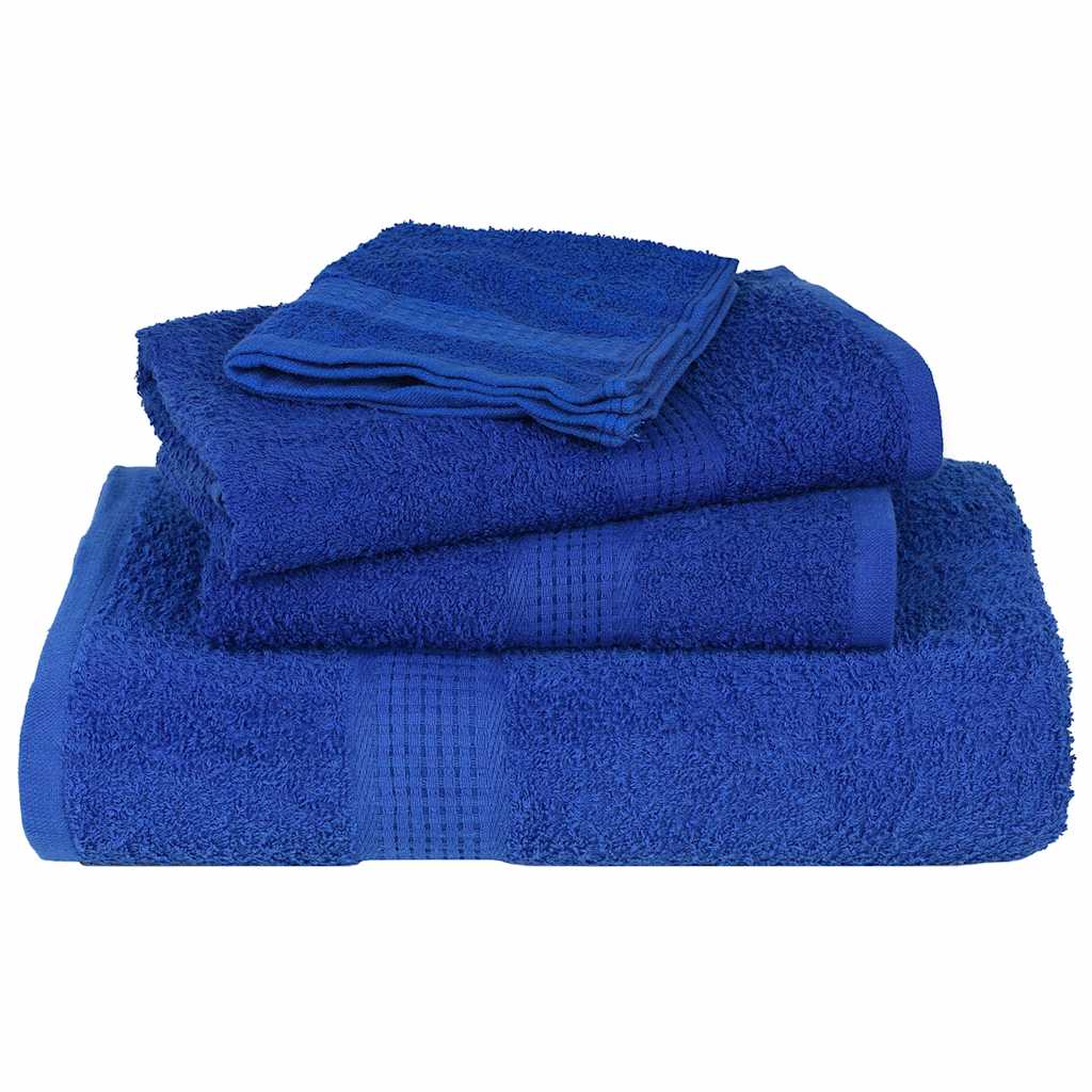 vidaXL Toallas de Jabón 2 piezas azul 30x30 cm 360 g/m² 100% algodón