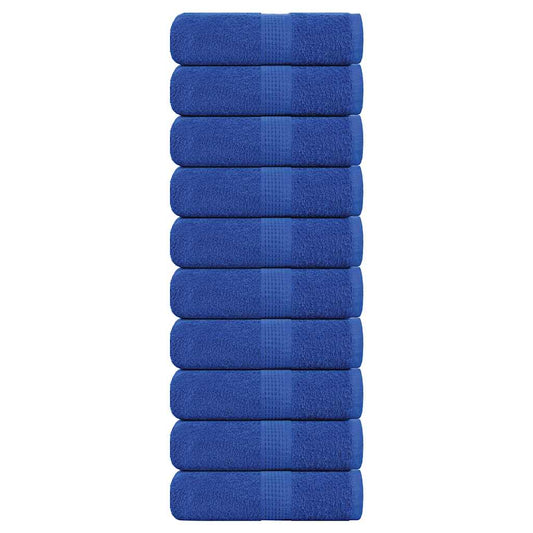 vidaXL Toallas de jabón 10 piezas azul 30x30 cm 360 g/m² 100% algodón