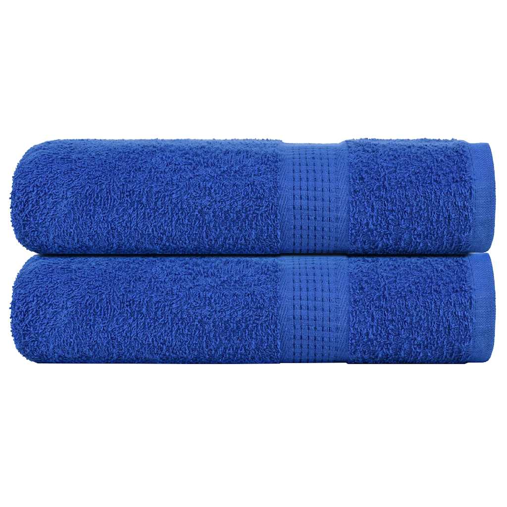 vidaXL Toallas de baño 2 uds azul 100x150 cm 360 g/m² 100% algodón