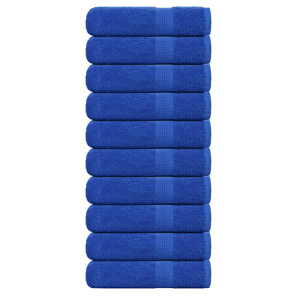 vidaXL Toallas de baño 10 uds azul 100x150 cm 360 g/m² 100% algodón