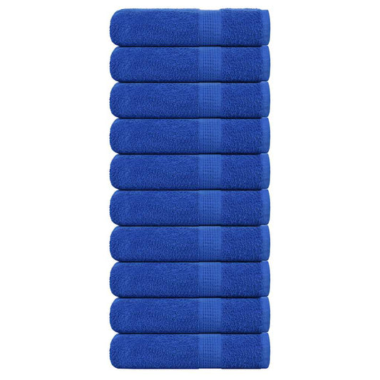 vidaXL Toallas de baño 10 uds azul 100x150 cm 360 g/m² 100% algodón