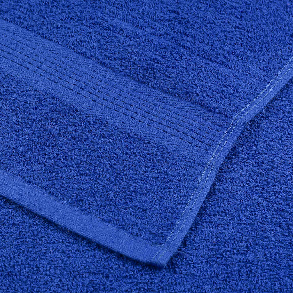 vidaXL Toallas de sauna 10 uds 100% algodón azul 80x200 cm 360 gsm