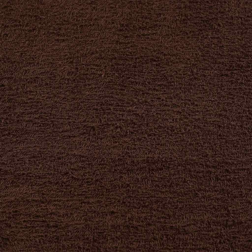 vidaXL Toallas de ducha 4 uds 100% algodón marrón 70x140 cm 360 gsm