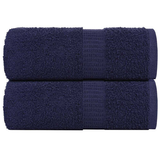 vidaXL Toallas de jabón 2uds azul marino 30x30 cm 360 gsm 100% algodón