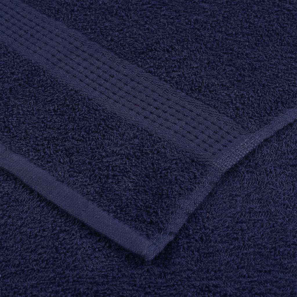 vidaXL Toallas de jabón 4uds azul marino 30x30 cm 360 gsm 100% algodón