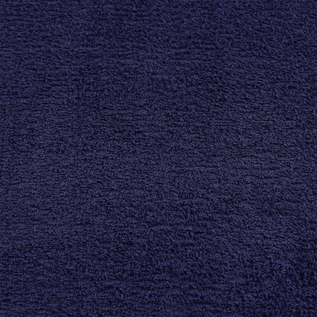 vidaXL Toallas de jabón 10uds azul marino 30x30 cm 360gsm 100% algodón