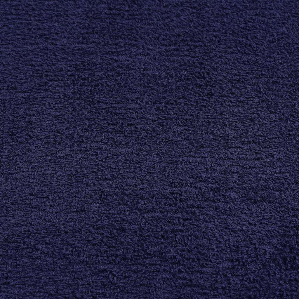 vidaXL Toallas de mano 2 uds azul marino 50x100cm 360gsm 100% algodón