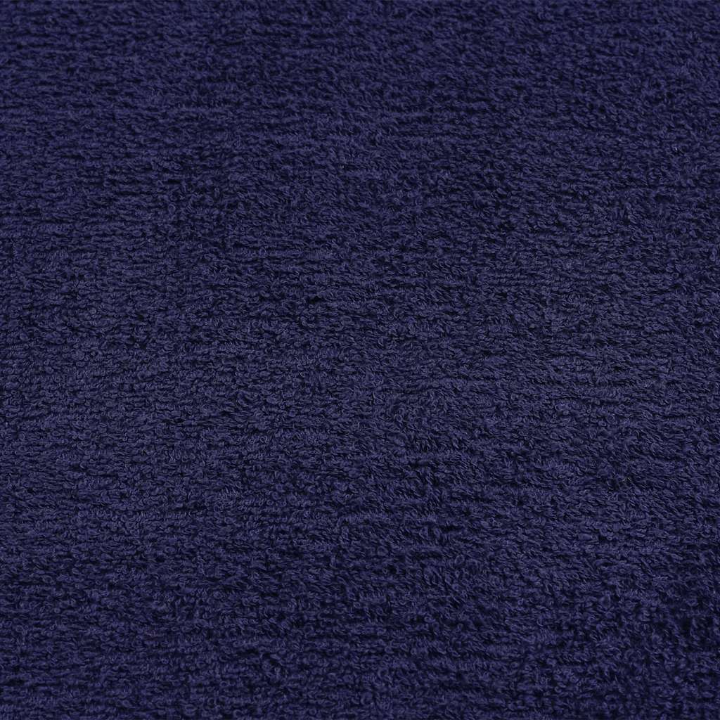 vidaXL Toallas de mano 10uds azul marino 50x100cm 360gsm 100% algodón