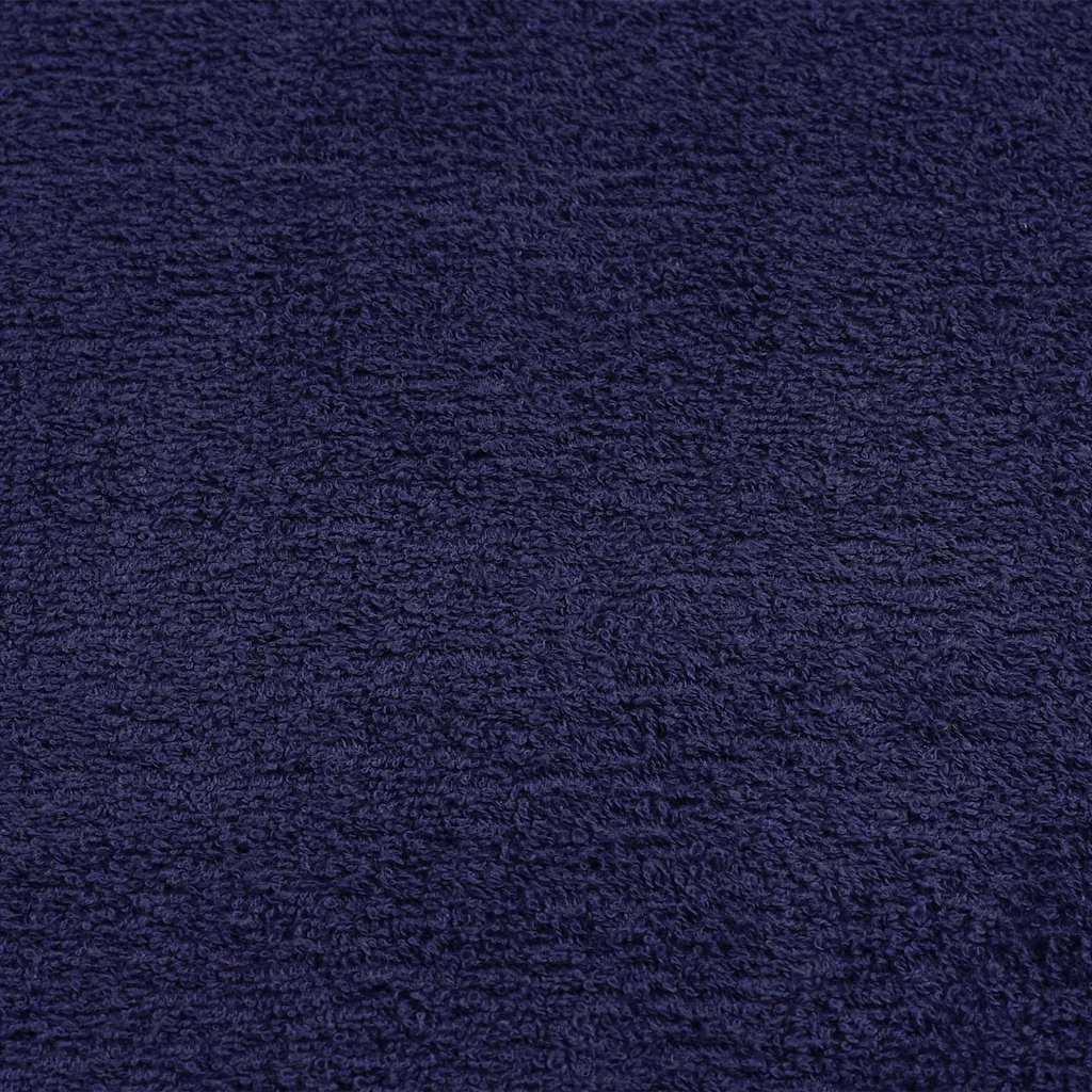 vidaXL Toallas de sauna 2uds 100% algodón azul marino 80x200cm 360 gsm