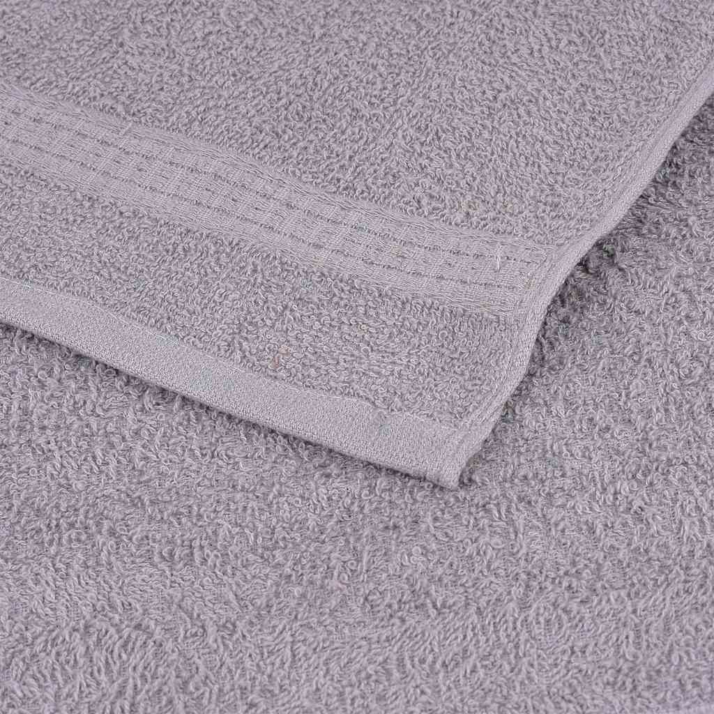 vidaXL Toallas de jabón 4 uds gris 30x30 cm 360 gsm 100% algodón