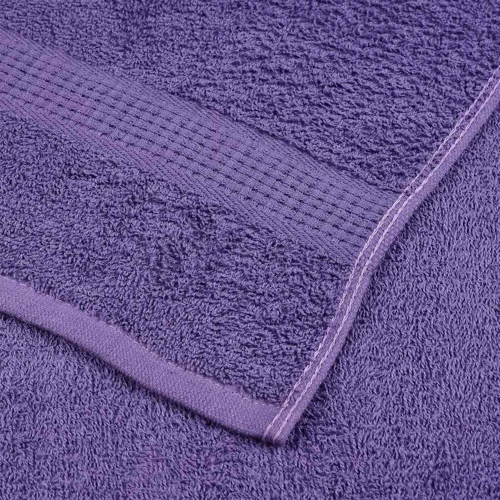 vidaXL Toallas de jabón 2 uds púrpura 30x30 cm 360 gsm 100% algodón