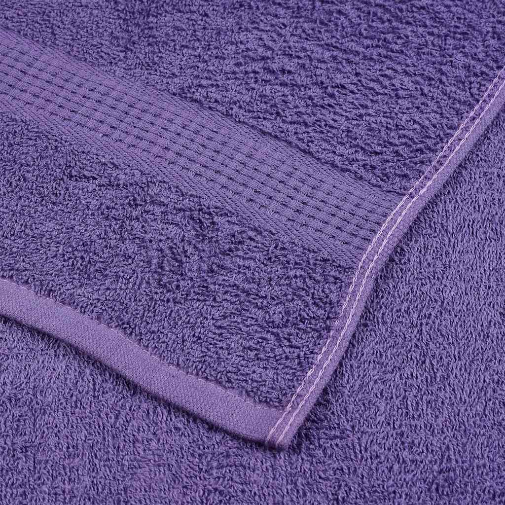 vidaXL Toallas de jabón 10 uds púrpura 30x30 cm 360 gsm 100% algodón