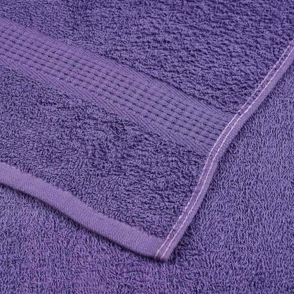 vidaXL Toallas de ducha 4 uds 100% algodón púrpura 70x140 cm 360 gsm