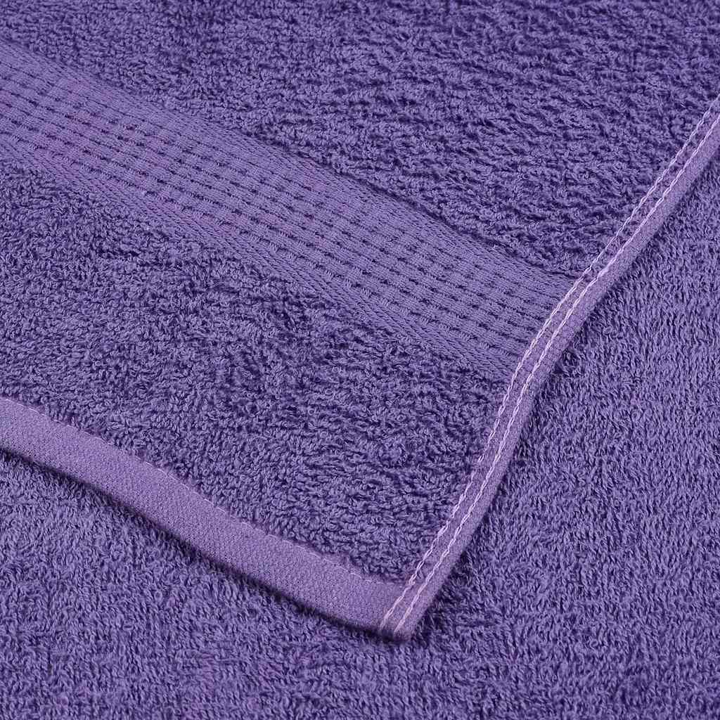 vidaXL Toallas de baño 10 uds morado 100x150 cm 360 gsm 100% algodón