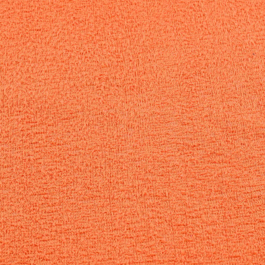 vidaXL Toallas de jabón 2 uds naranja 30x30 cm 360 gsm 100% algodón