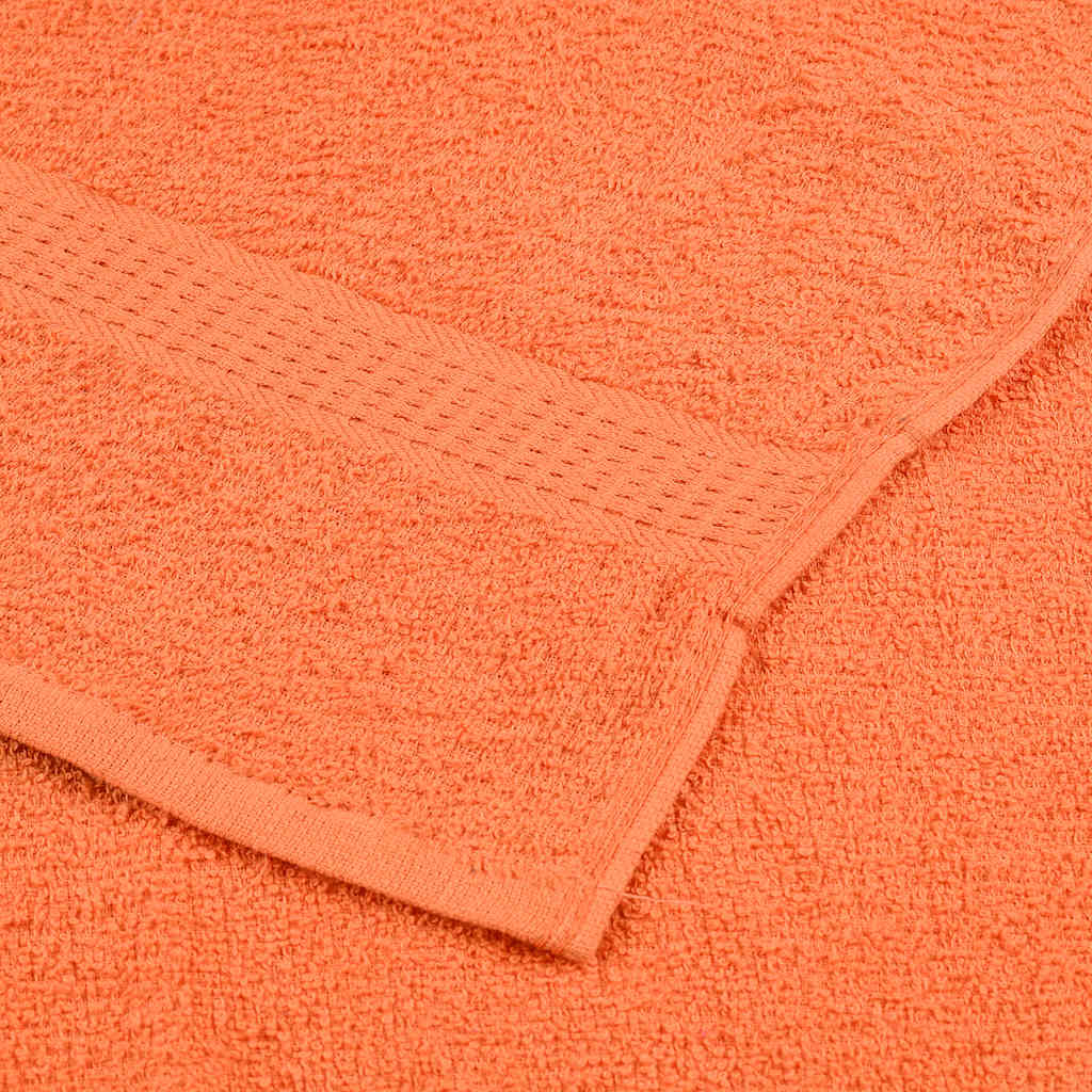 vidaXL Toallas de visita 2 piezas naranja 30x50cm 360 gsm 100% algodón