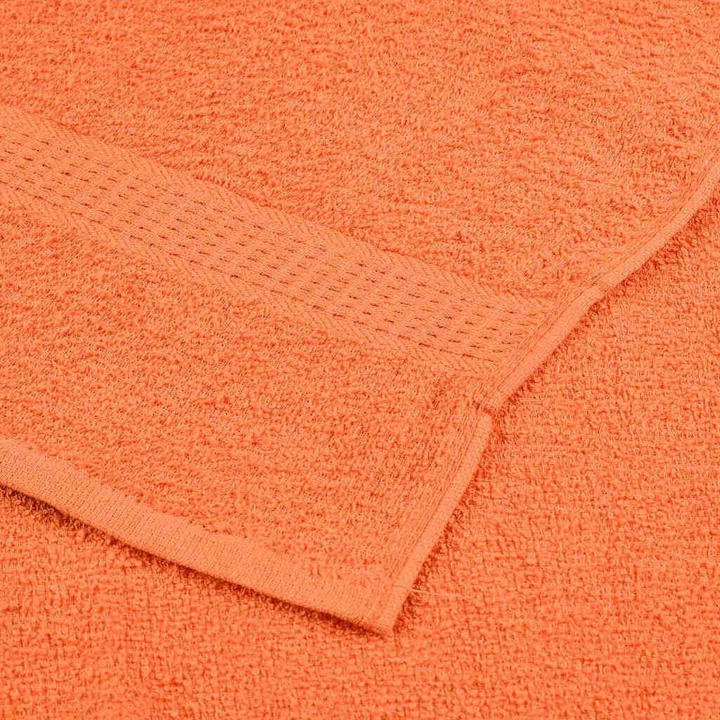 vidaXL Toallas de visita 10 uds naranja 30x50cm 360gsm 100% algodón