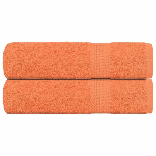 vidaXL Toallas de mano 2 uds naranja 50x100 cm 360 gsm 100% algodón