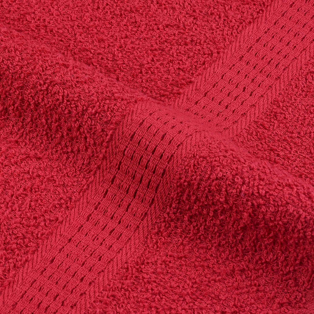 vidaXL Toallas de mano 4 uds rojo 50x100 cm 360 gsm 100% algodón