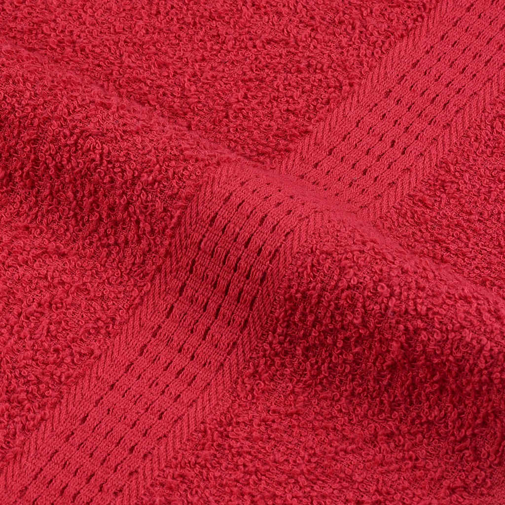 vidaXL Toallas 2 uds rojo 100x200 cm 360 gsm 100% algodón