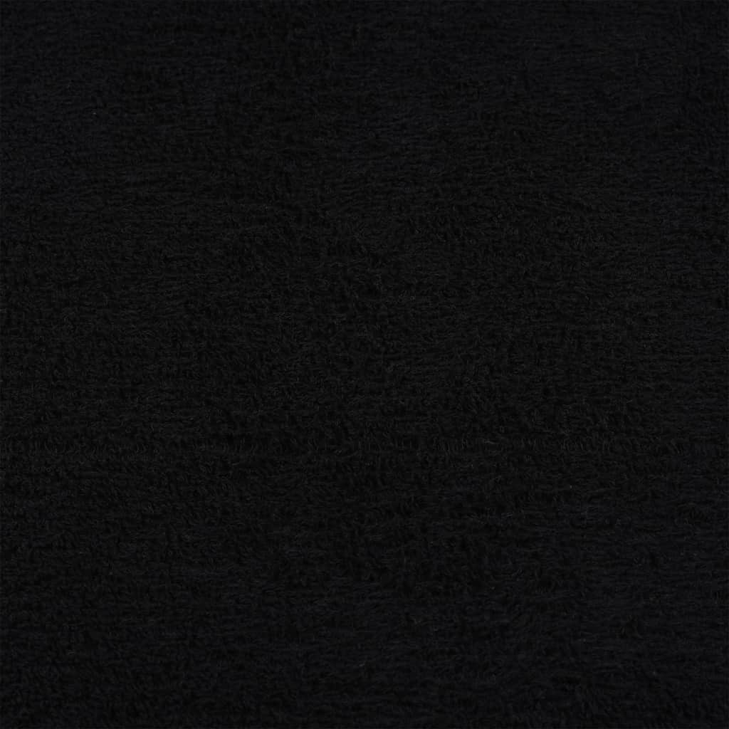 vidaXL Toallas de jabón 2 uds negro 30x30 cm 360 gsm 100% algodón